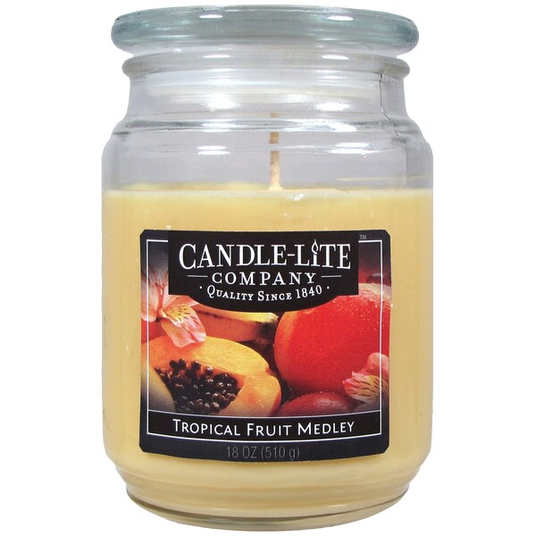 Candle Lite 3297099 18 Oz. Tropical Fruit Medley Jar Candle 141364 Zoro